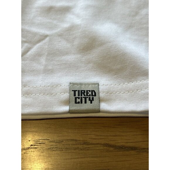 Tired City Ao Yem Unisex T Shirt Graphic Tee Size Large Punk Skater Streetwear - Picture 9 of 12